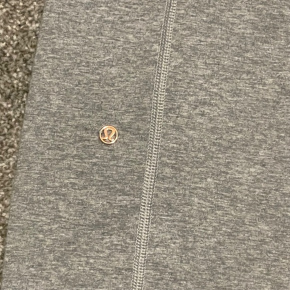 LULULEMON Women Size 6 Gray Fold Over Drawstring High Waist Jogger Lounge Pants - Picture 4 of 6